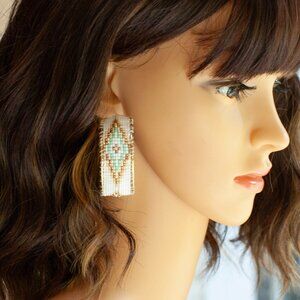 Handmade Southwestern Style Beaded Earrings